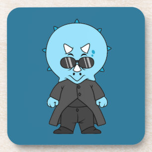 Illustration Of A Matrix Triceratops. Coaster