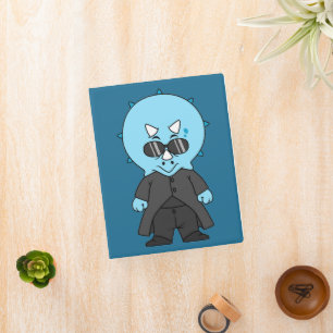 Illustration Of A Matrix Triceratops. Mini Binder