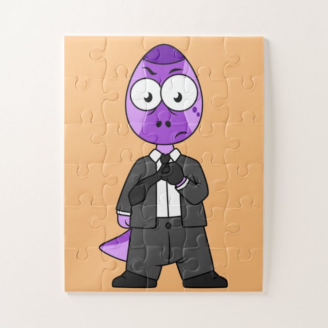 Illustration Of A Pachycephalosaurus Transporter. Jigsaw Puzzle (Vertical)