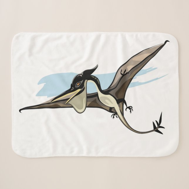 Illustration Of A Pteranodon Dinosaur. Sherpa Blanket (Front (Horizontal))