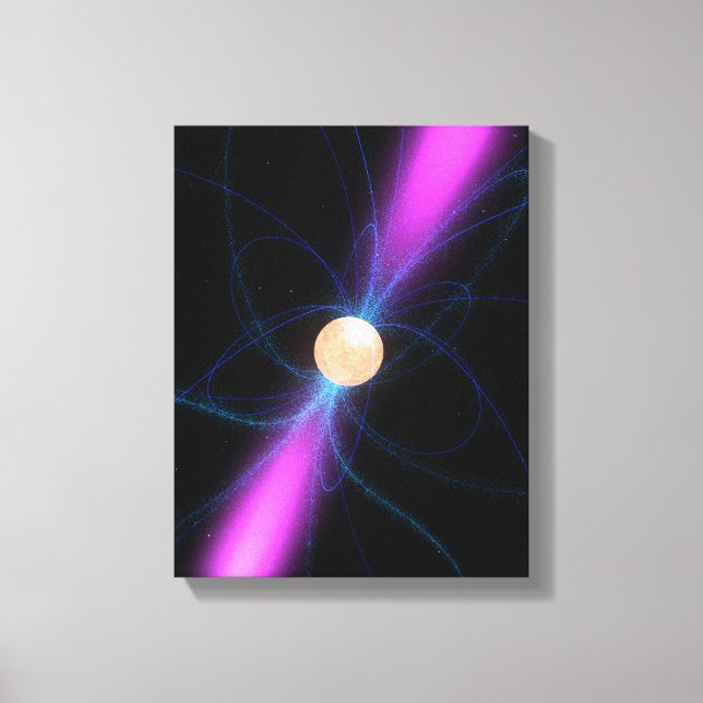Illustration of a pulsar 2 canvas print (Front)