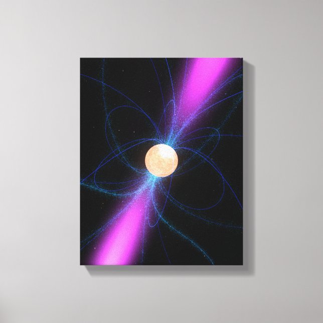 Illustration of a pulsar 2 canvas print (Front)