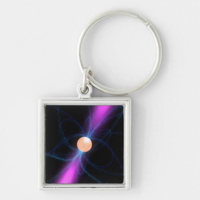 Illustration of a pulsar 2 keychain (Front)