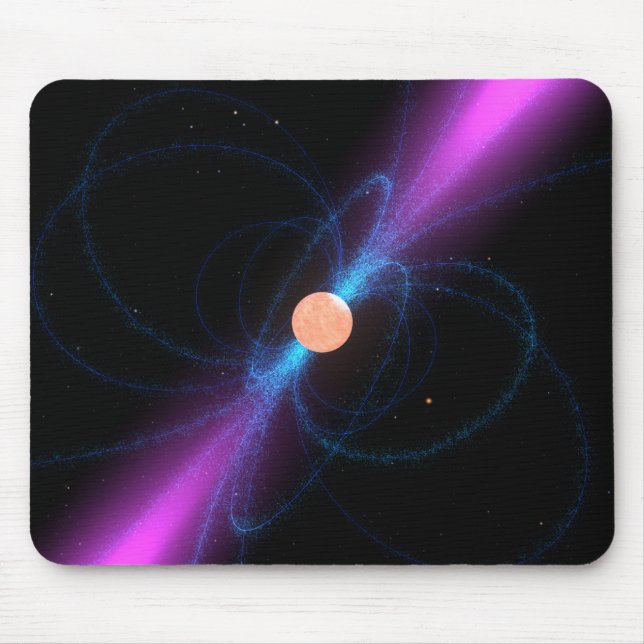 Illustration of a pulsar mouse pad (Front)
