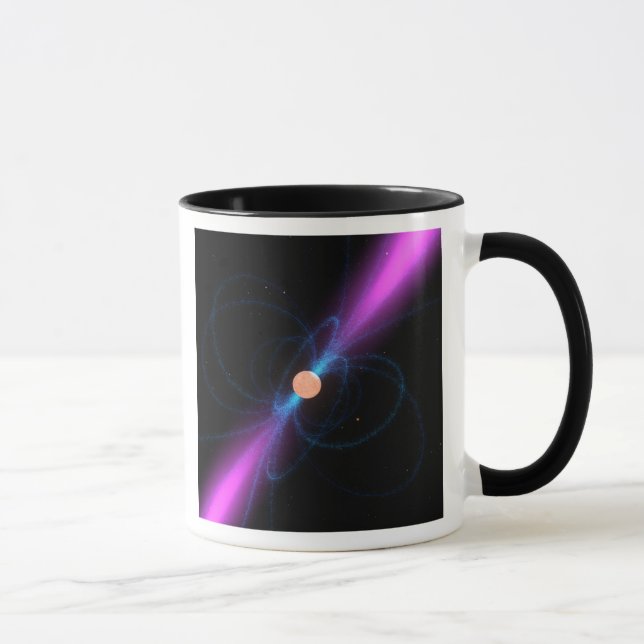 Illustration of a pulsar mug (Right)