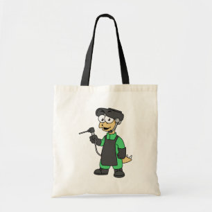 Illustration Of A Stegosaurus Welder. Tote Bag