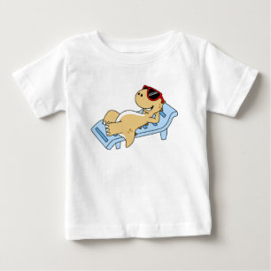Illustration Of A Sunbathing Tyrannosaurus Rex. Baby T-Shirt