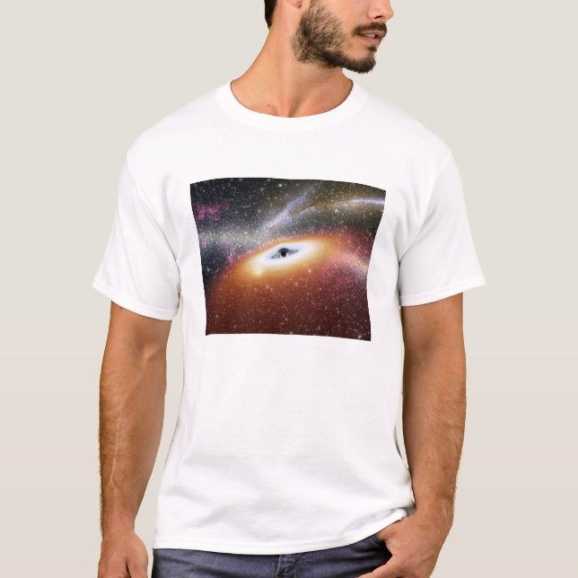 Illustration of a supermassive black hole T-Shirt (Front)