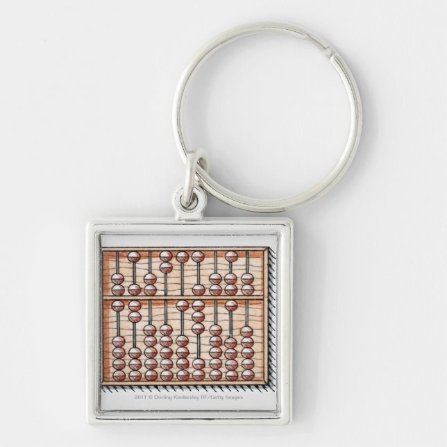 Illustration of abacus keychain (Front)