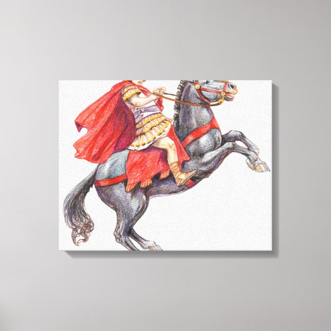 Illustration of Alexander the Great Canvas Print (Front)