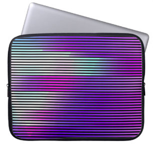 illustration of an abstract glitch background. Cy Laptop Sleeve