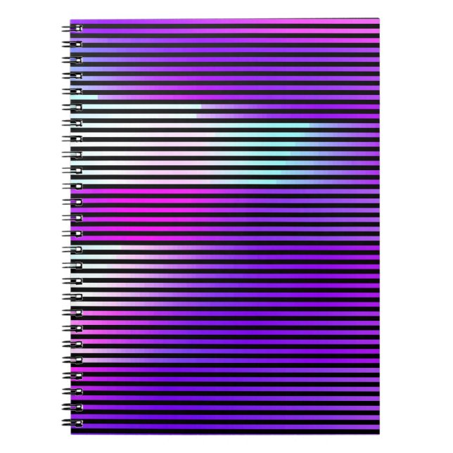  illustration of an abstract glitch background. Cy Notebook (Front)
