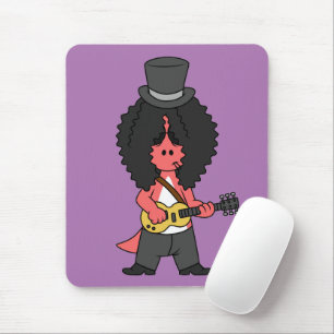 Illustration Of An Allosaurus Dressed As Rock Star Mouse Pad