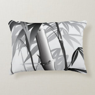 Illustration of an Oriental style painting Accent Pillow