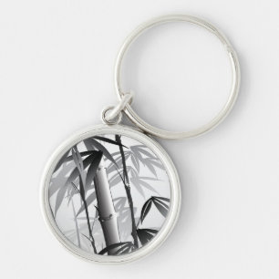 Illustration of an Oriental style painting Keychain