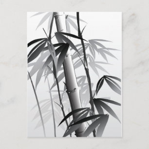 Illustration of an Oriental style painting Postcard