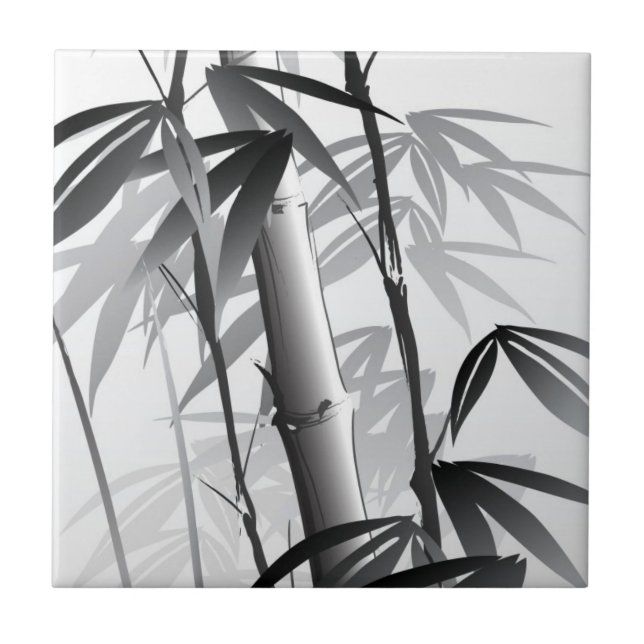 Illustration of an Oriental style painting Tile (Front)