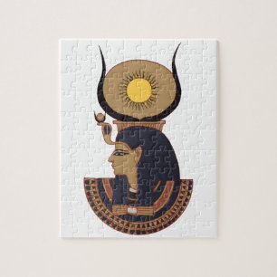 Illustration of Ancient Osiris Egyptian god Jigsaw Puzzle