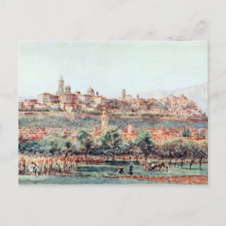Illustration of Bergamo, Italy Postcard