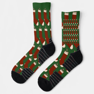 Illustration of Christmas stockings. Socks