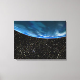 Illustration of Earth's horizon Canvas Print