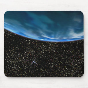 Illustration of Earth's horizon Mouse Pad