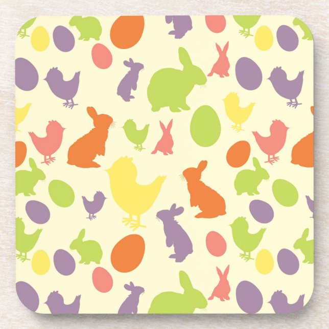 Illustration of Easter background Coaster (Front)