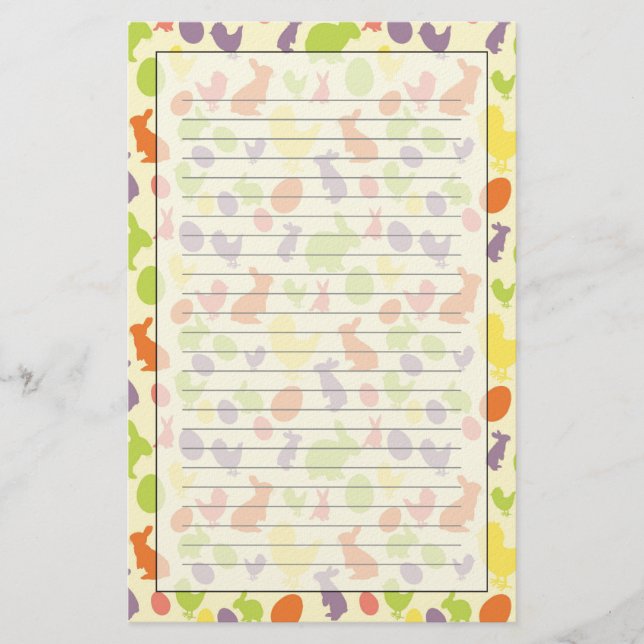 Illustration of Easter background Stationery (Front)