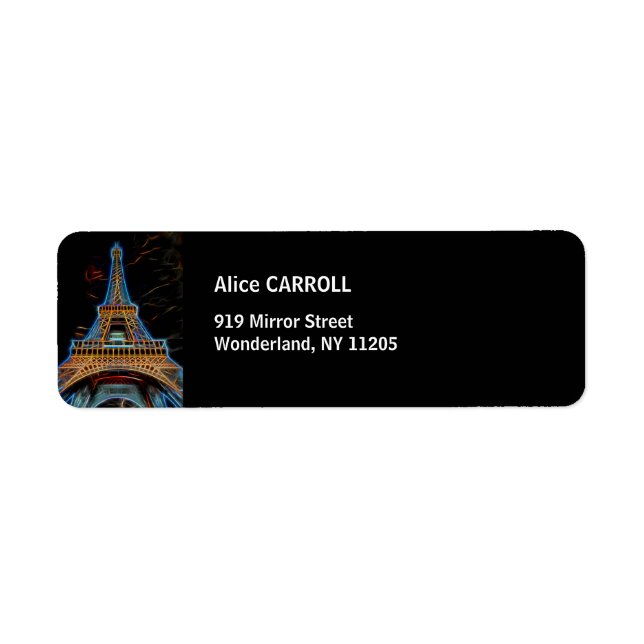Illustration of Eiffel Tower - Paris, France (Front)