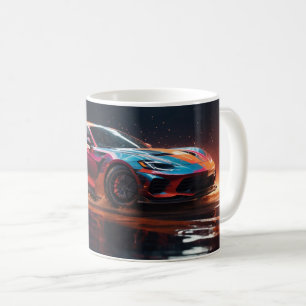 Illustration of Fast Modern Sports Car Coffee Mug