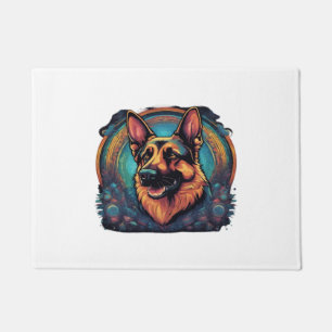 illustration of German shepherd Classic T-Shirt Doormat