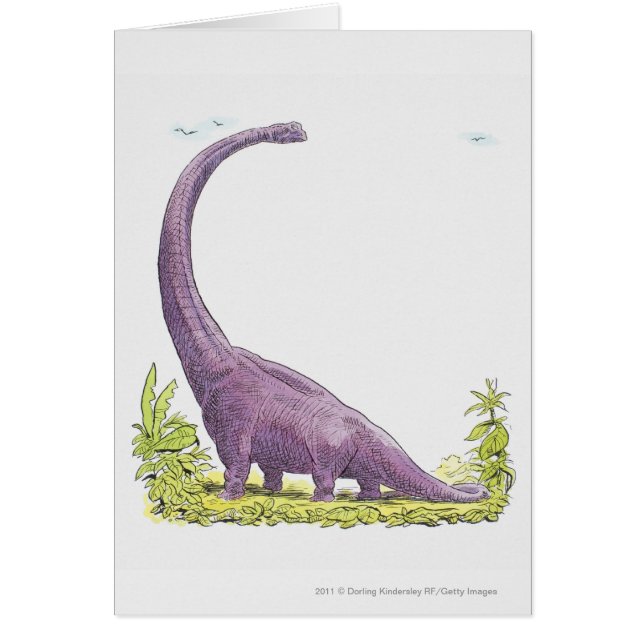 Illustration of Giraffatitan dinosaur (Front)