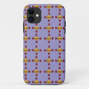 Illustration of hamburger patterns  iPhone 11 case
