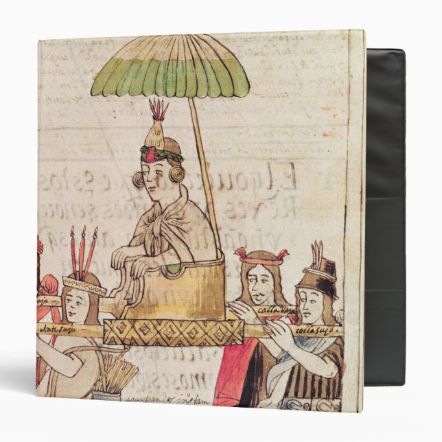 Illustration of Huascar Inca Binder (Front/Inside)
