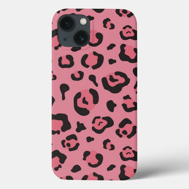 Illustration of Leopard Pink Animal Case-Mate iPhone Case (Back)