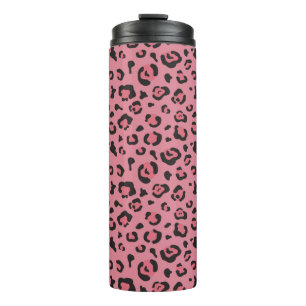Illustration of Leopard Pink Animal Thermal Tumbler