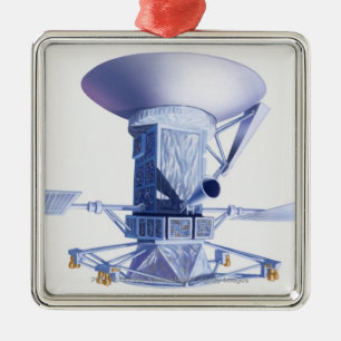 Illustration of Magellan spacecraft Metal Ornament