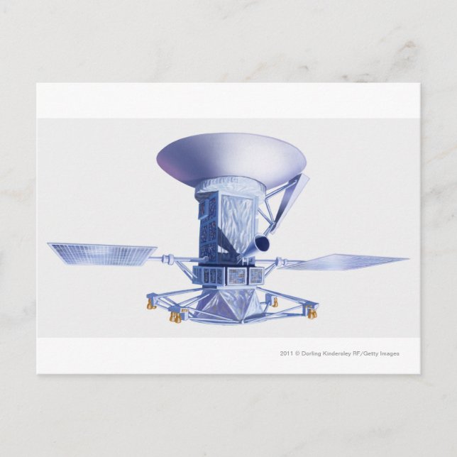 Illustration of Magellan spacecraft Postcard (Front)