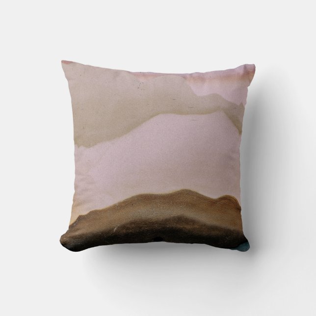 Illustration of man sitting with meditating pose throw pillow (Front)