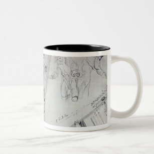 Illustration of Painting and Decorating Two-Tone Coffee Mug