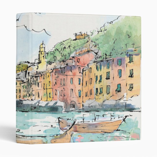 Illustration of Porofino Harbour Binder (Front/Spine)
