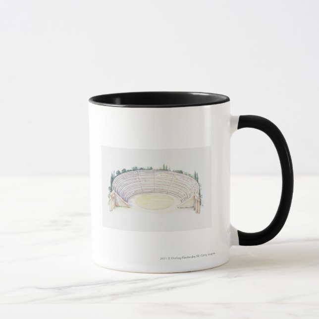 Illustration of Roman amphitheatre Mug (Right)