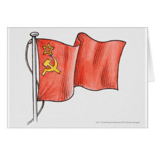 Illustration of Soviet flag