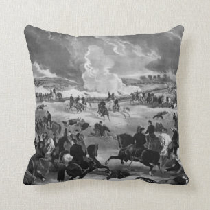 Illustration of the Battle of Gettysburg Throw Pillow