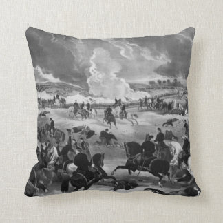 Illustration of the Battle of Gettysburg Throw Pillow