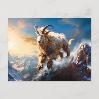 Illustration of the Capricorn Zodiac Sign Postcard