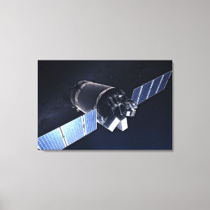 Illustration Of The Dragon Xl Spacecraft. Canvas Print