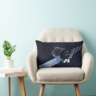 Illustration Of The Dragon Xl Spacecraft. Lumbar Pillow
