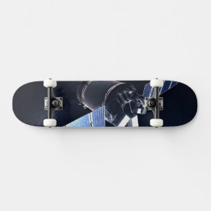 Illustration Of The Dragon Xl Spacecraft. Skateboard