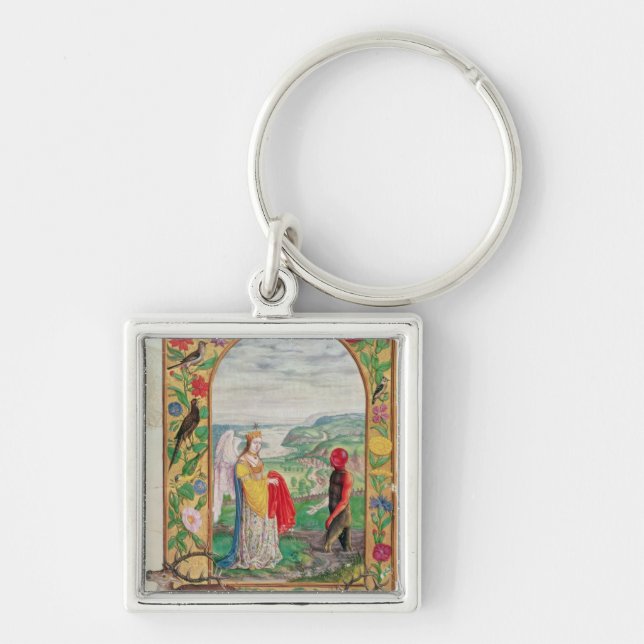Illustration of the fourth parable keychain (Front)